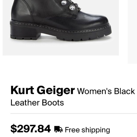 Kurt Geiger London Bax combat boots - Picture 3 of 16